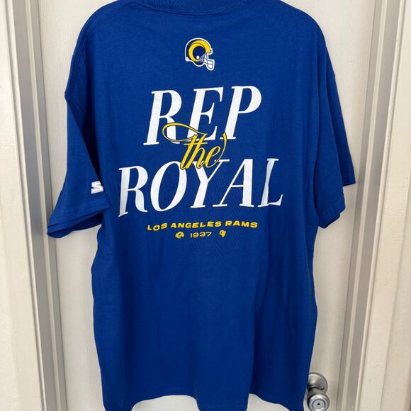 NWT NFL Men's Los Angeles Rams Starter Royal and Sol Collection T-Shirt, XL Blue - Picture 10 of 16